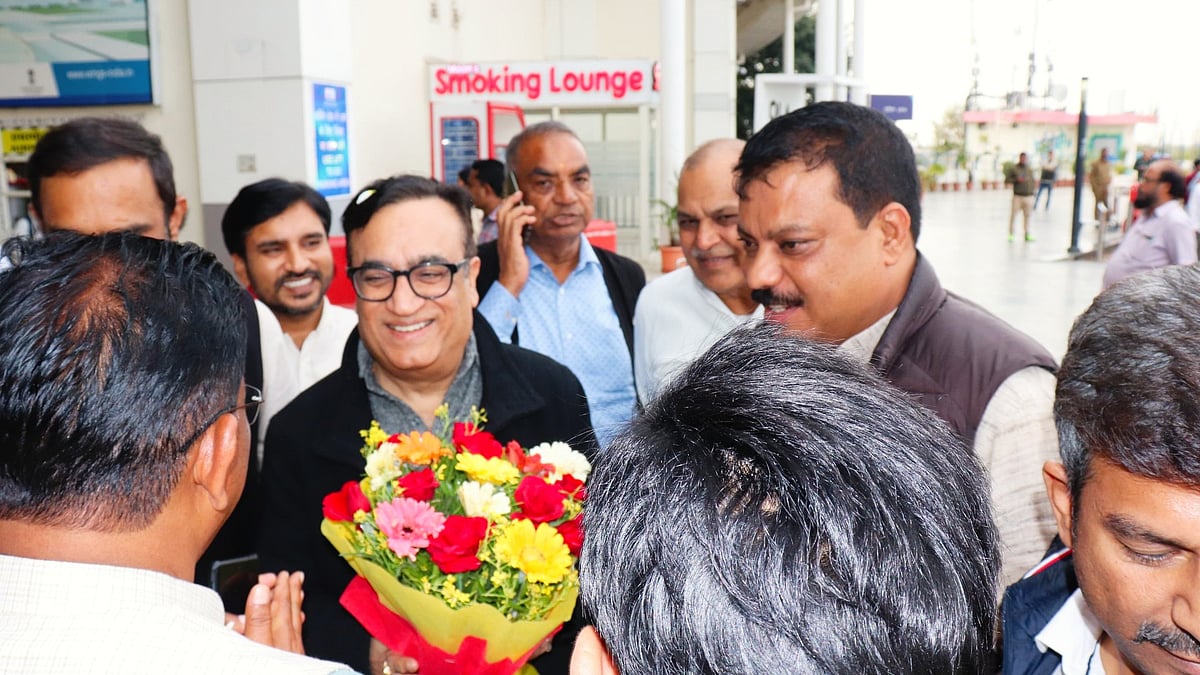Ajay Maken (centre) is the Congress' new Rajya Sabha nominee from Karnataka (photo: @ajaymaken/X)