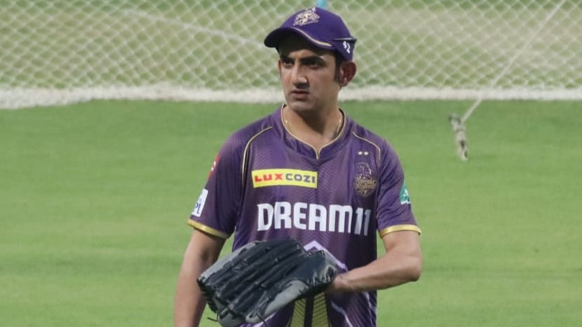 Gautam Gambhir at Eden Gardens on 15 March (photo courtesy: KKR)