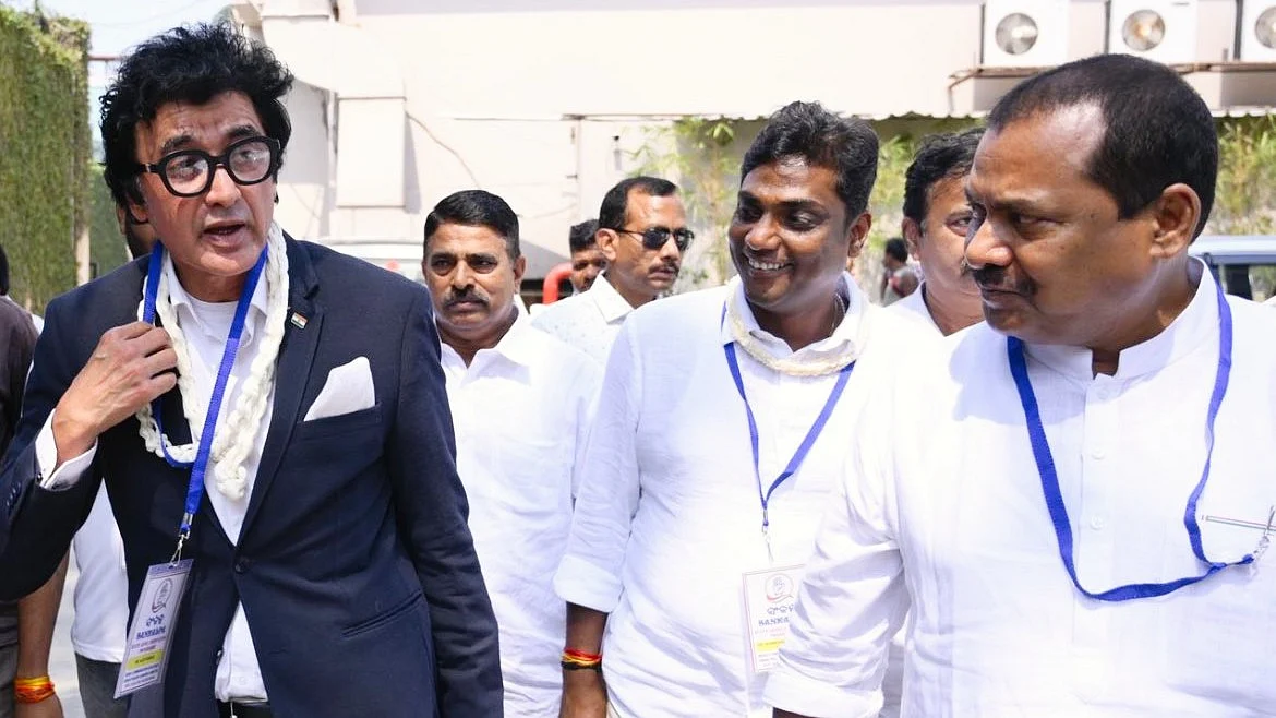 AICC Odisha in-charge Ajoy Kumar (far left, photo: @drajoykumar/X)