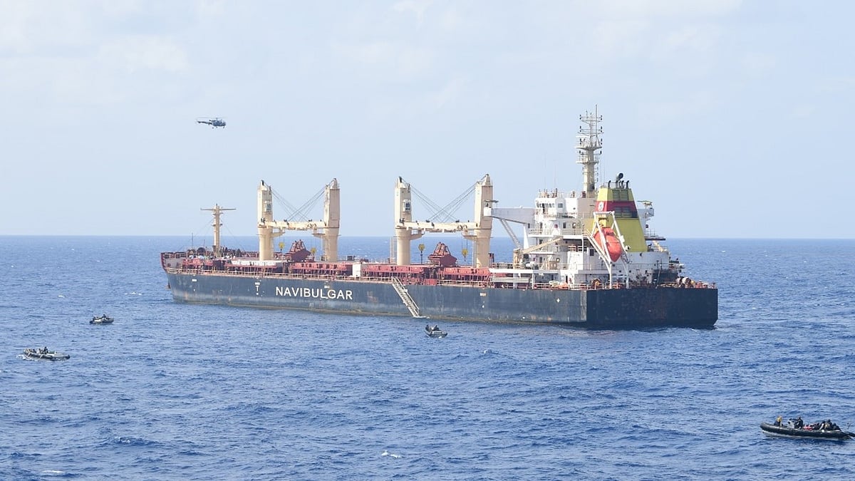 Warship INS Kolkata carrying 35 pirates, apprehended off Somalia coast, reaches Mumbai