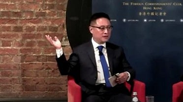 Chinese venture capitalist Eric Li (photo: @RnaudBertrand/X)