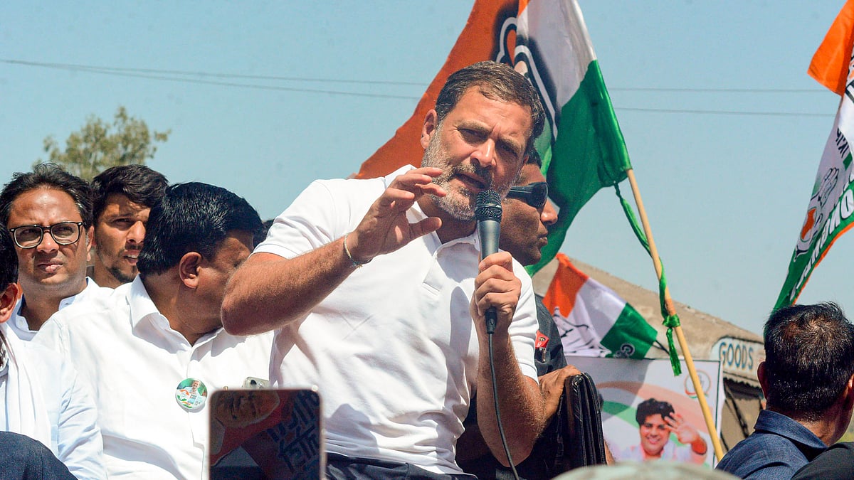 Rahul Gandhi during the Bharat Jodo Nyay Yatra in Palghar (photo: PTI)