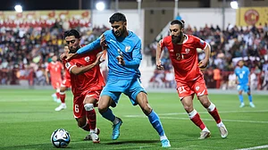 Indian forwards created a number of chances against the sturdy Afghans but failed to score (photo: AIFF)