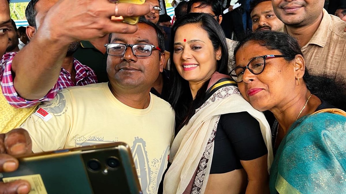 Mahua Moitra in her constituency Krishnanagar (photo: @MahuaMoitra/X)
