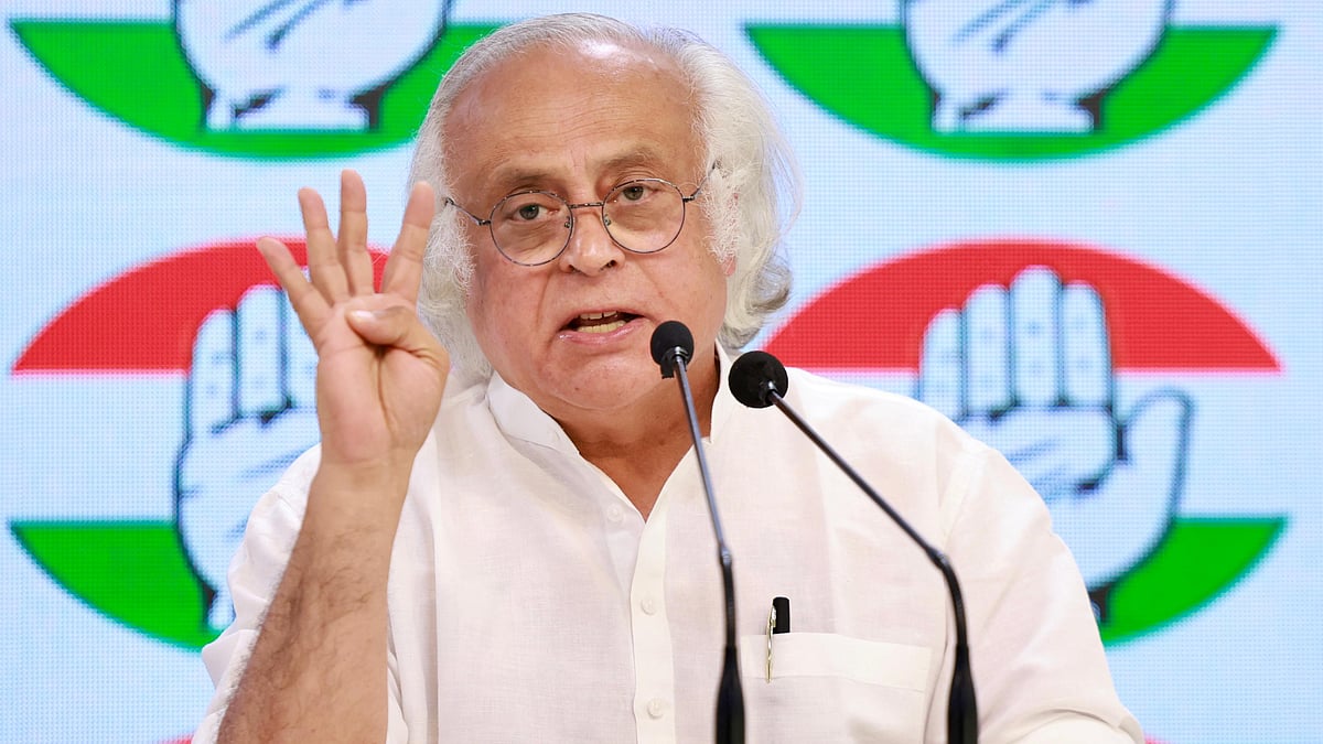 Congress general secretary Jairam Ramesh at the press meet (photo: AICC)
