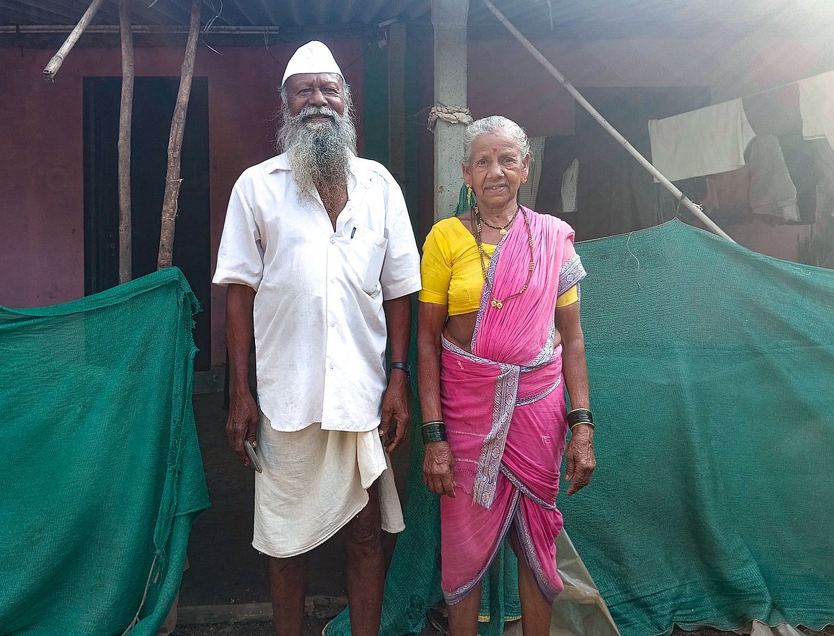 Bhiklya Dhinda with his wife, Tai Dhinda
