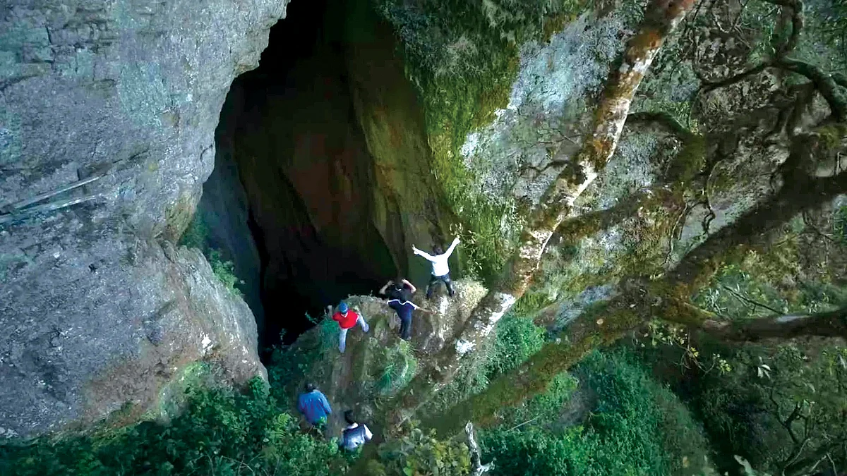 'Manjummel Boys' is based on true events from 2006, when a group of 11 'boys' (men) from Manjummel in Kerala visited Kodaikanal. One of them slipped into a chasm in the Devil’s Kitchen (photo courtesy Tamil Nadu Tourism)