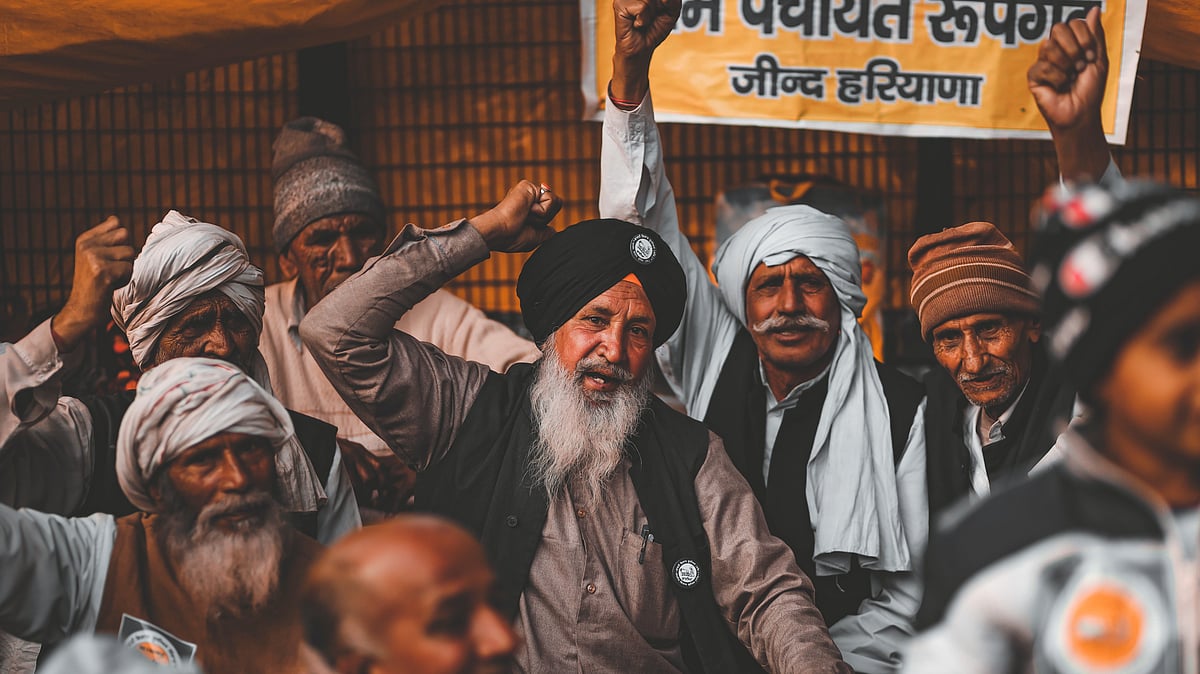 File photo of farmers protesting the three farm laws in 2020 (photo: Wikimedia Commons)