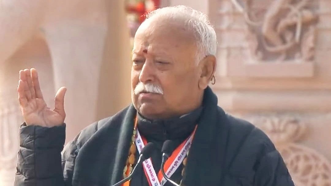 RSS chief Mohan Bhagwat (photo: @RSSorg/X)