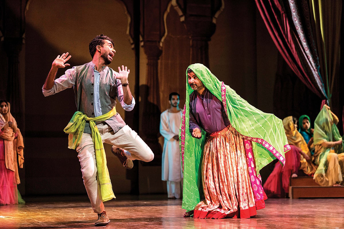Hitesh Bhojraj and Danish Husain in Bandish (20-20000Hz), where Husain (right) plays the sarapa role (photo courtesy Aarambh)