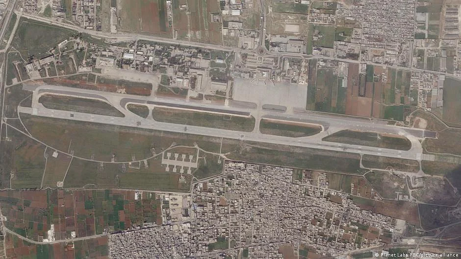 The Israeli air raid targeted an area close to Aleppo's international airport. (photo: DW)