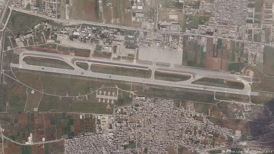 The Israeli air raid targeted an area close to Aleppo's international airport. (photo: DW)