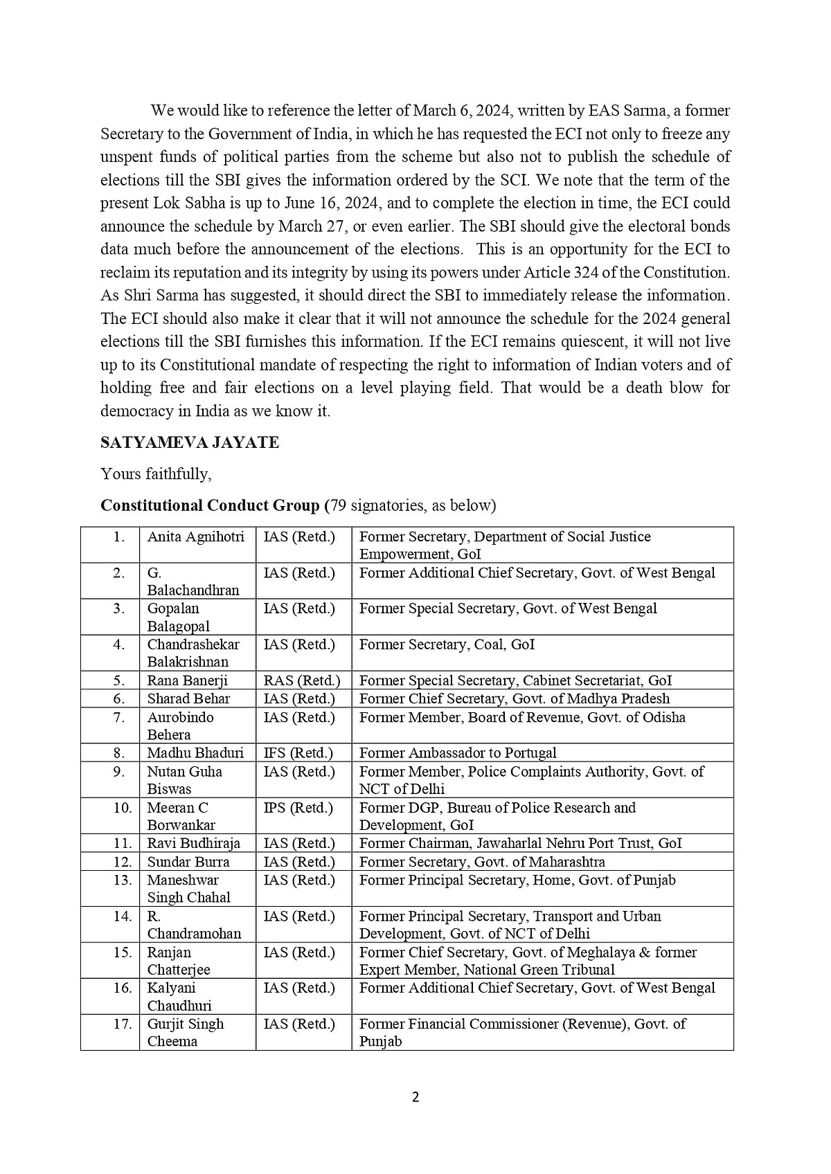 Prod SBI to furnish details on electoral bonds: retd civil servants urge ECI 