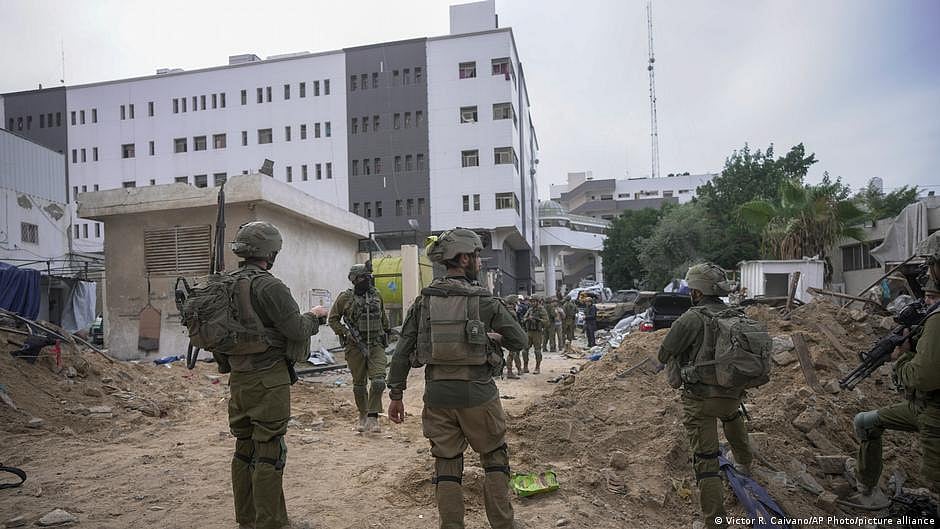 Israel also had previously raided al-Shifa hospital, where it claimed to have uncovered tunnels used as a Hamas command centre (photo: DW)