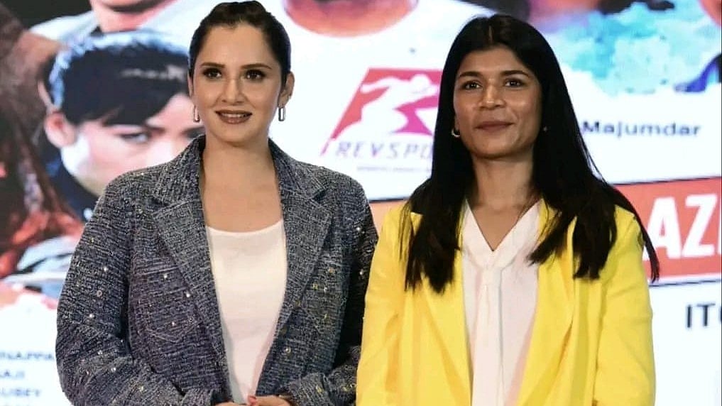 Sania Mirza with Nikhat Zareen