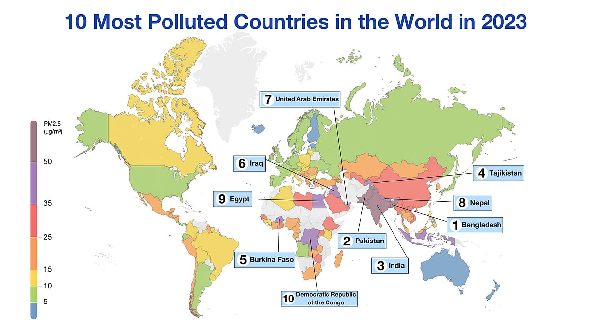World Air Quality Report 2023 analyses PM2.5 data from 7,812 cities across 134 countries (photo: IQAir)