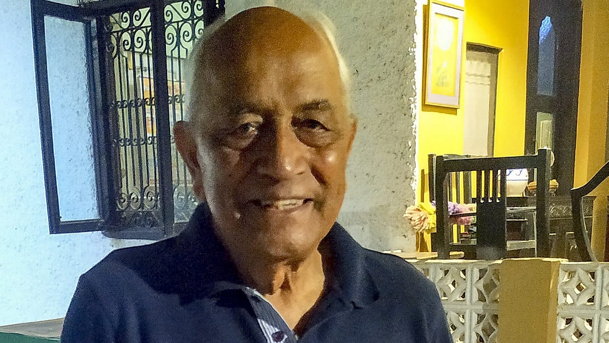 Navy chief admiral (retd) L Ramdas at his residence in Mumbai on 9 May (photo: PTI)