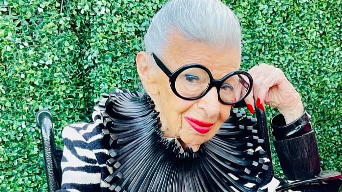 Iris Apfel (photo: @IrisBApfel/X)