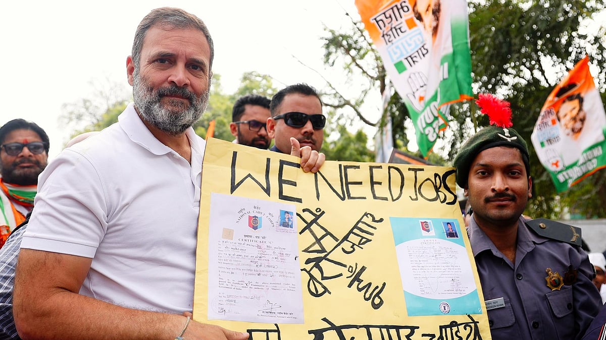 Rahul Gandhi during is recent Bharat Jodo Nyay Yatra (photo: @bharatjodo/X)