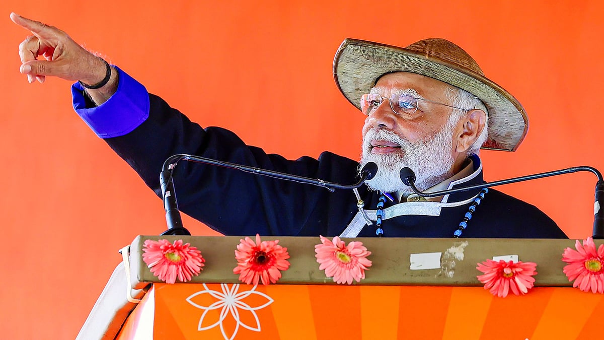 PM Narendra Modi in Itanagar on 9 March (photo: PTI)