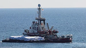Israel-Hamas war: First Gaza aid ship leaves Cyprus port