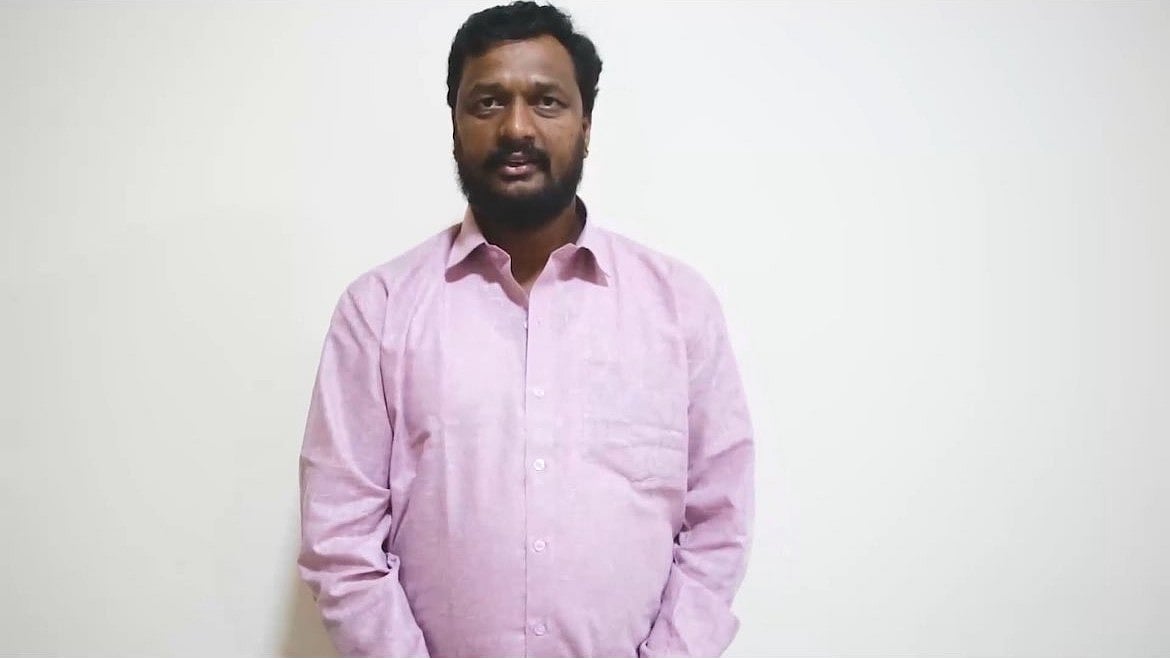 Prajwal Revanna’s former car driver Karthik (photo: @dhanyarajendran/X)