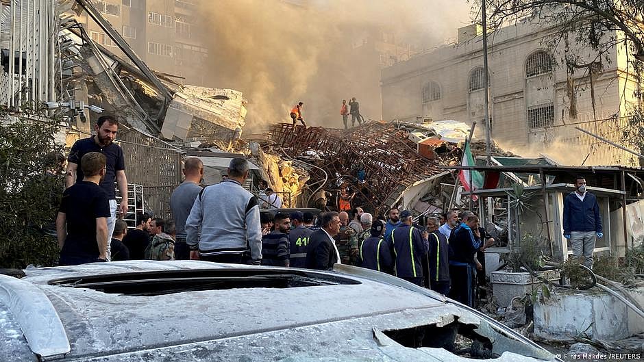 The Iranian Embassy and its surroundings are located in the high-end Mezzeh neighborhood of the Syrian capital. (photo: DW)