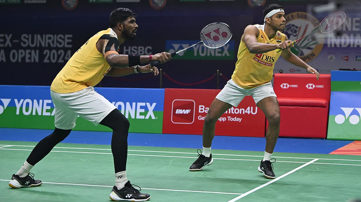 Satwik-Chirag, the world No.1 doubles pair, who tilts the balance in India's favour in the men's event event. (photo: BAI)