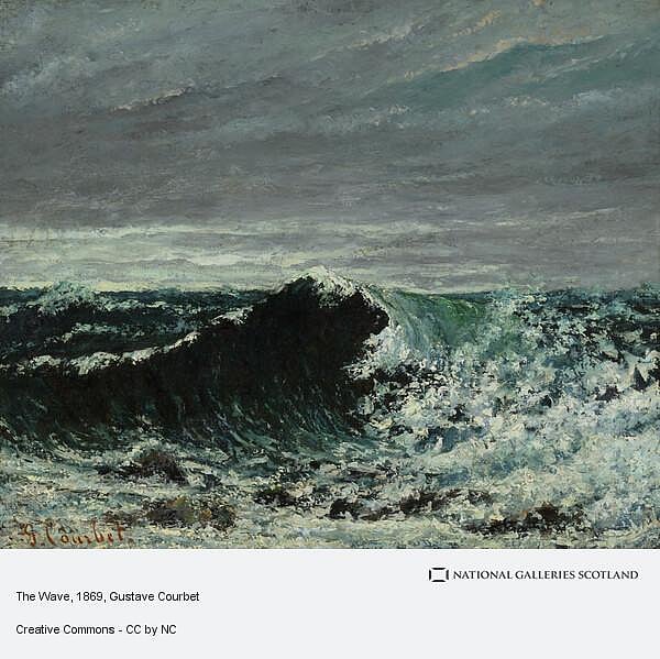 Gustave Courbet's painting of 'The Wave', one of the pieces removed by the German National Gallery, the Alte Nationalgalerie in Berlin, to counter anti-Semitism (photo courtesy National Galleries of Scotland)