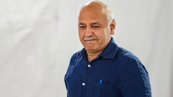 Manish Sisodia resigned from the Delhi cabinet on 28 February (photo: @SinghShree1619/X)