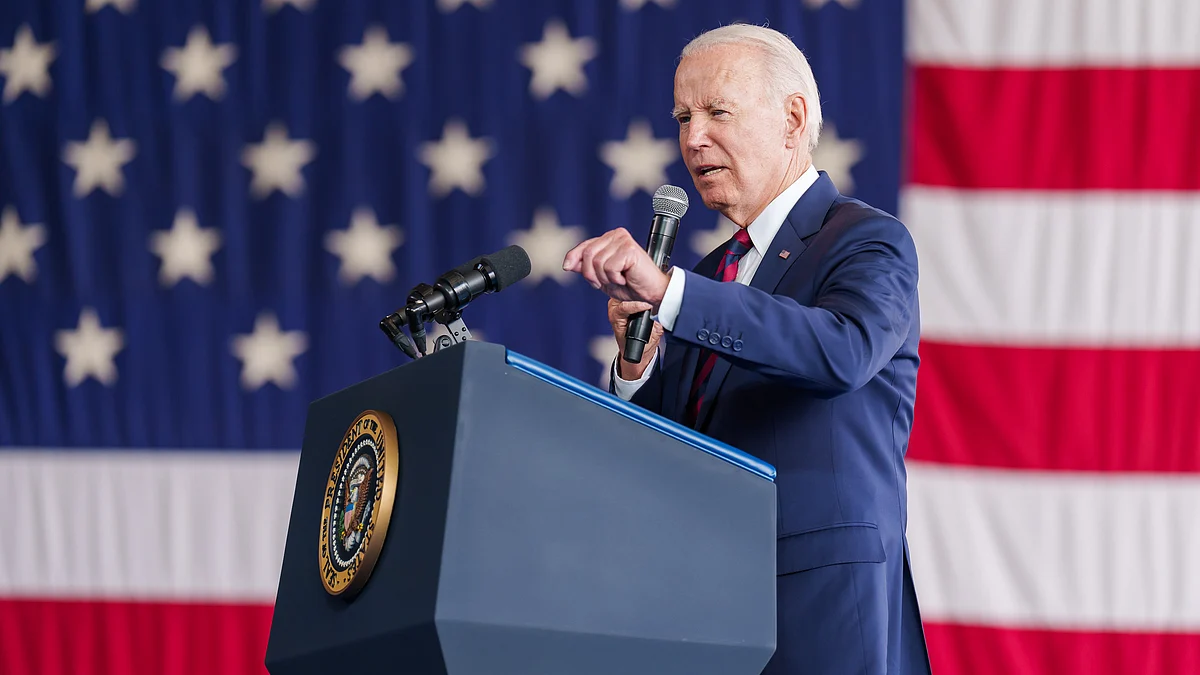 "Let me say this as clearly and simply as I can: I'm running," said president Biden (photo: @POTUS/X)