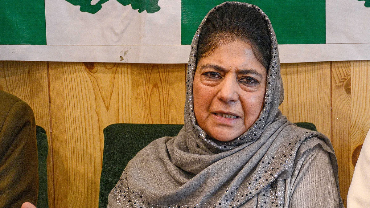 Winning & losing is part of the game & won't deter us from our path, says Mehbooba Mufti (photo: PTI)