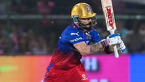 RCB captain Virat Kohli in action during an IPL match (photo: IANS)