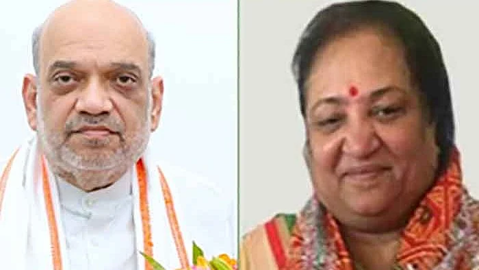 Amit Shah and Sonal Patel (photo: @yespunjab/X)
