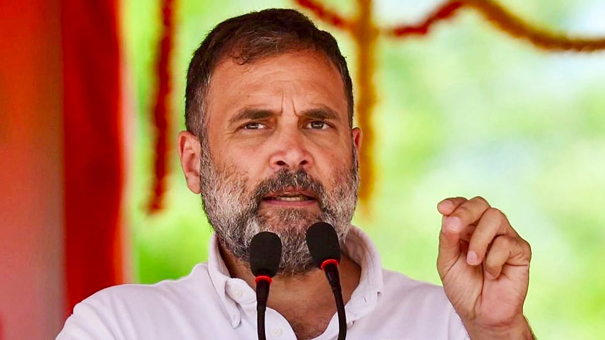 Rahul Gandhi at an election rally in Bhagalpur, Bihar (photo: PTI)