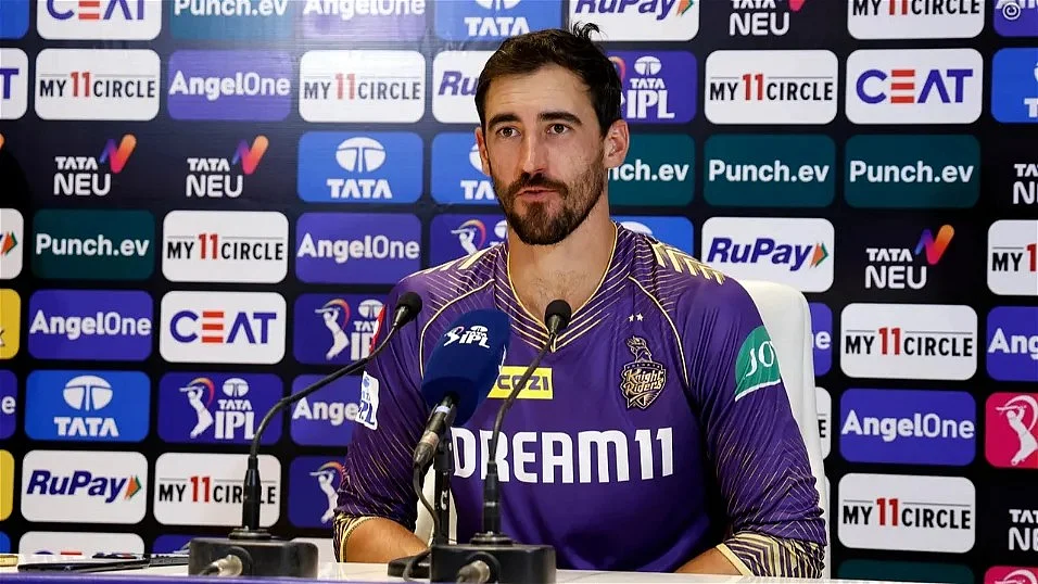 Mitchell Starc attends a press conference (photo: IPL)