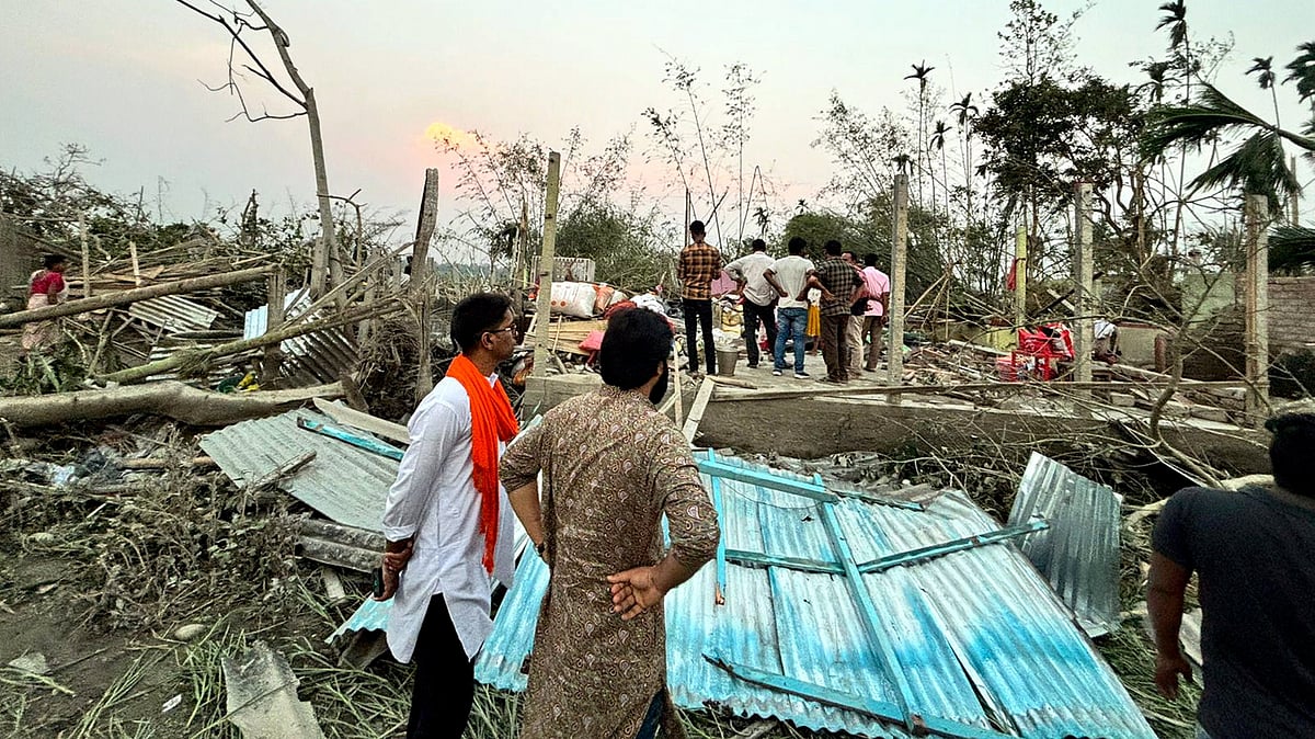 Representative image of damaged houses after a storm (photo: PTI)