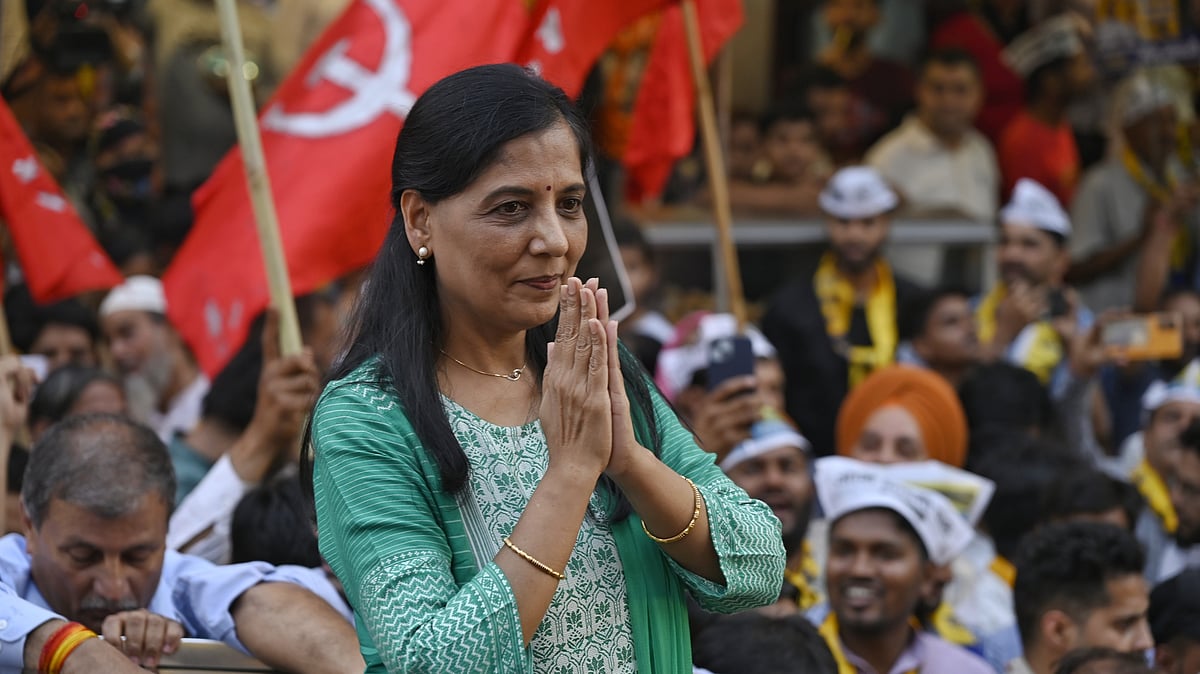 Delhi chief minister Arvind Kejriwal's wife Sunita Kejriwal (Photo: Vipin/ NH)