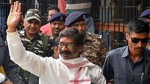former Jharkhand chief minister Hemant Soren (photo: IANS)