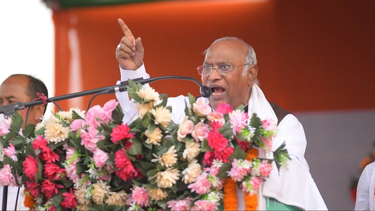 Congress president Mallikarjun Kharge (photo: @INC/X)