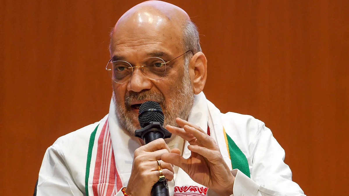 FIR lodged against Amit Shah at Moghalpura police station in Hyderabad (photo: PTI)