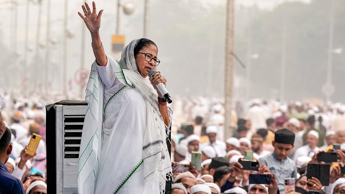 Trinamool Congress supremo and chief minister Mamata Banerjee's aggressive campaigning aims to reclaim lost ground (photo: PTI)