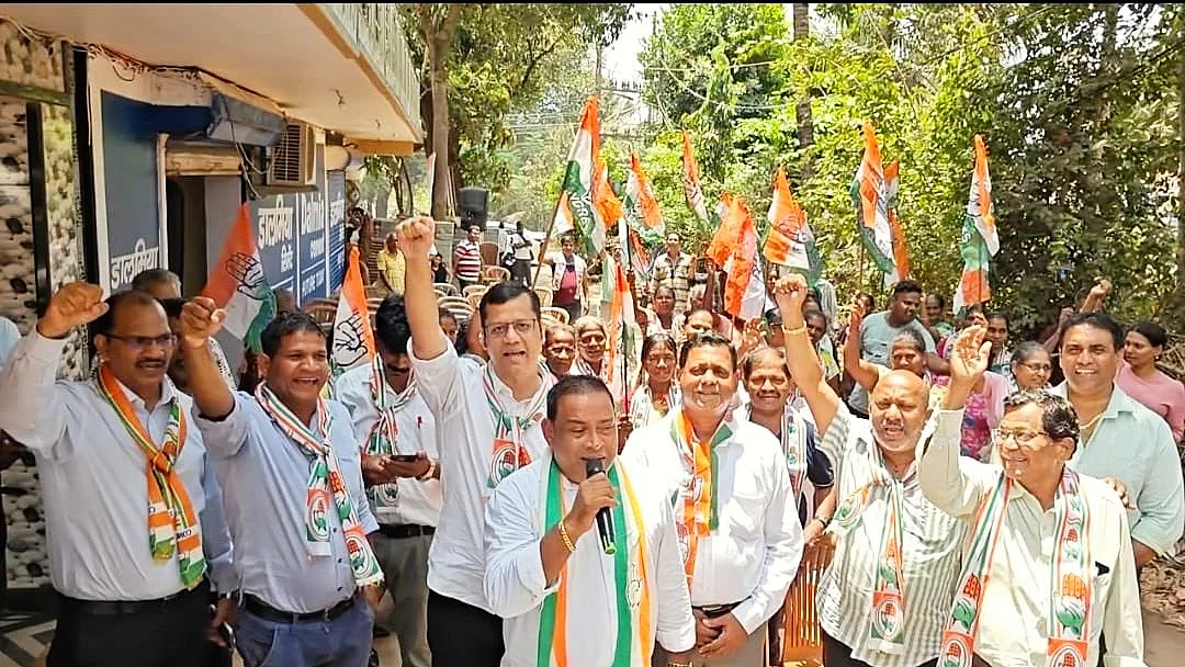 Captain Viriato Fernandes campaigns in Navelim (photo: @Yurialemao9/X)