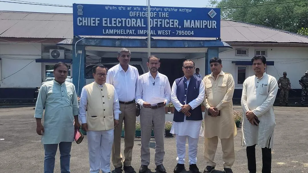 Manipur Congress leaders met the CEO and raised concerns about free and fair elections in the violence-torn state