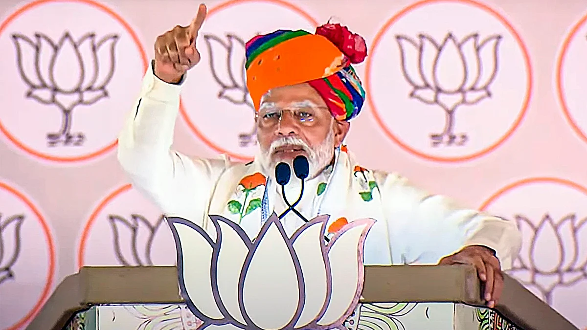 Narendra Modi in Rajasthan (photo: PTI)