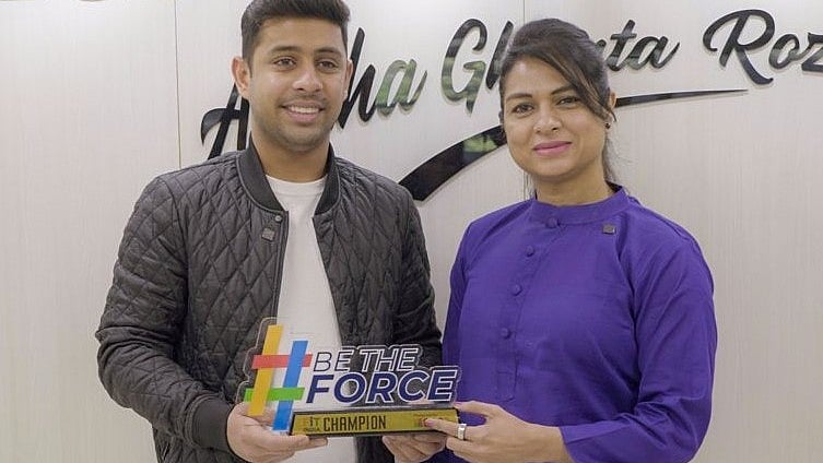 Anush Agarwalla at the Fit India Champions