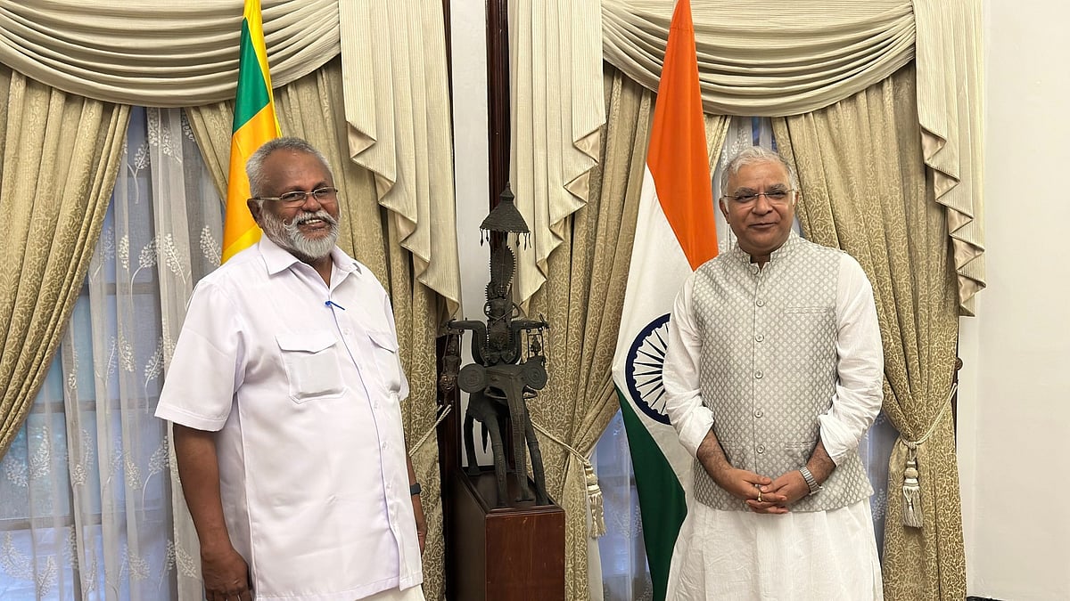 “It is the election time in India, it is not unusual to hear such noises of claims and counterclaims about Katchatheevu," Sri Lankan Minister of Fisheries Douglas Devananda (pictured left) said (photo: @DouglasDevanan1
/X)
