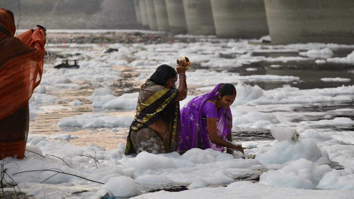 Yamuna river is one of the most polluted river in the world (photo: Vipin/ NH)