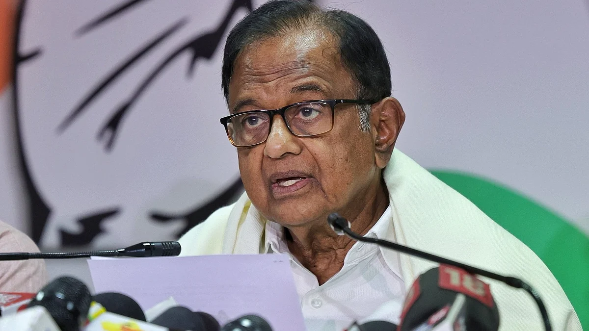 P Chidambaram says the Congress is committed to rapid growth and generation of wealth (photo: PTI)