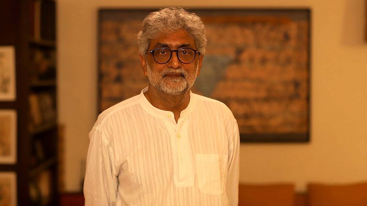 activist Gautam Navlakha has been in jail for over four years and charges are yet to be framed in the case (photo: @HamzaSufyan11/X) 